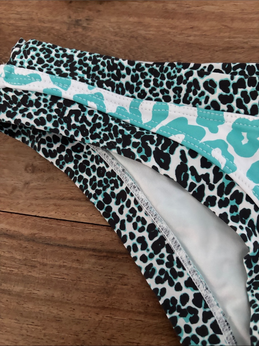 OndadeMar Teal and Black Leopard Halter Bikini - Picture 10 of 16